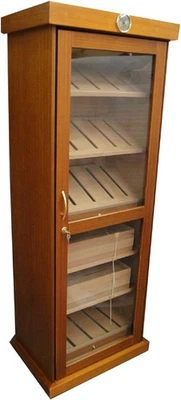 HUMIDORSCHRANK FÜR 600 ZIGARREN GLASTÜR 12 BEFEUCHTER 500 Liter HUMIDOR SCHRANK - Bild 1 von 3