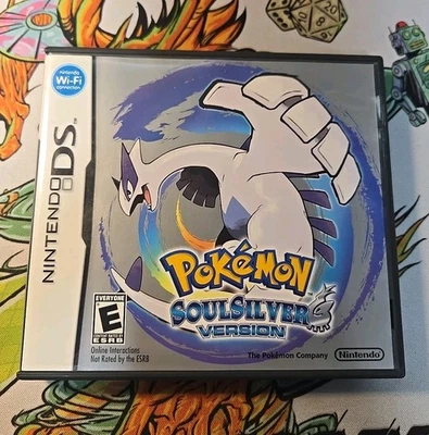 Pokemon SoulSilver Version Nintendo DS Complete In Box (CIB) Not For Resale VG+  - Image 1 of 4