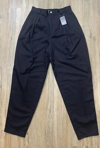 Vintage 90’s Black Esprit Sport Chino Pleated Wide Tapered Leg Pants Size 9/10 - Bild 1 von 15