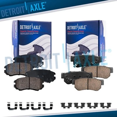 Kit de 4 pastillas de freno delanteras traseras de cerámica para Elantra Sonata Tucson Magentis Optima Foto 1 de 4