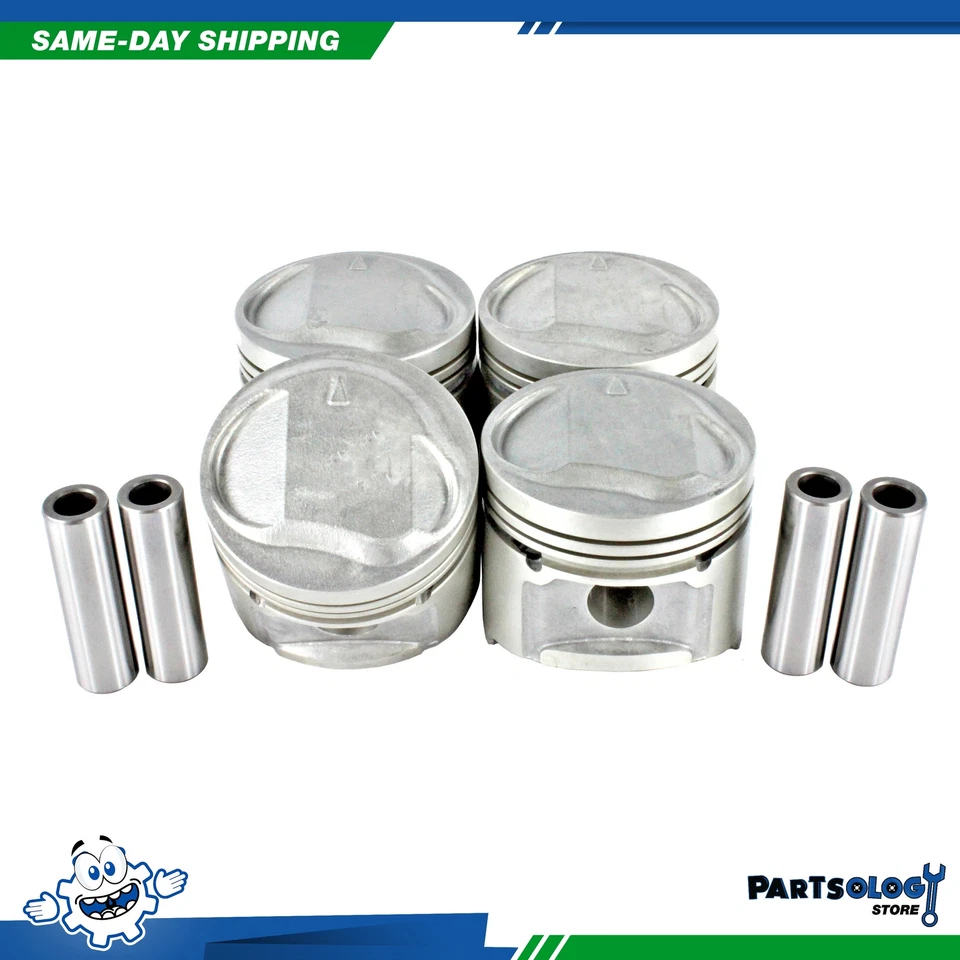 DNJ P114 Std. Complete Piston Set For 90-94 Mitsubishi Eclipse 1.8L L4 SOHC - Image 1 of 1