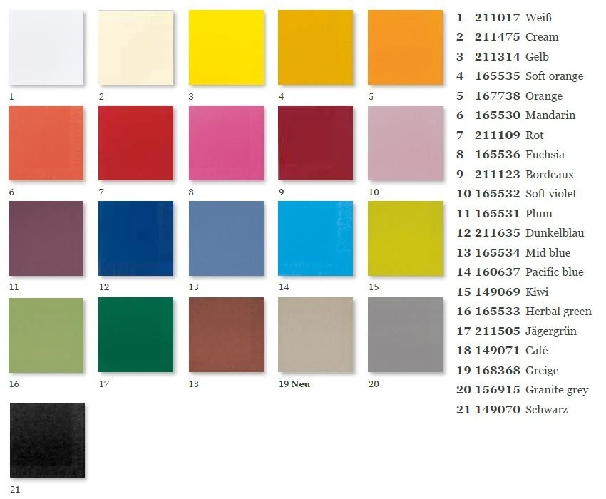 DUNI Servietten, Zelltuch 33 x 33 cm, 3 lg., 1/8 Falz, 250 Stück ab 9,95 €