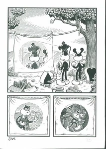 JIM WOODRING with Pupshaw, Pushpaw FRAN GN page 24 original art (2013) - Picture 1 of 1