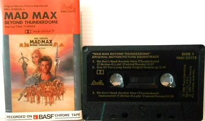 MAD MAX Beyond Thunderdome BANDA SONORA ORIGINAL AUSTRALIA CINTA Cromada Cassette Foto 1 de 2