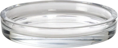 DUNI 5 Pack 11cm Glass Round Candle Holder Plates Cup Mat Plate Pillar Tealights