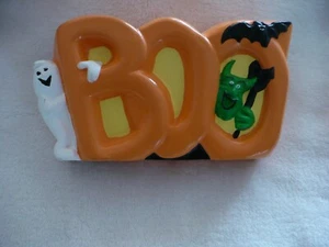 WB- HALLOWEEN BOO! (GHOST DEVIL BAT WITCH SPIDER DECO #49955 1/2 - Picture 1 of 12