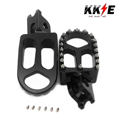 KKE CNC Aluminum Footpegs for HONDA CRF250R CRF450R CRF250X CRF250RX Black Foto 1 de 4