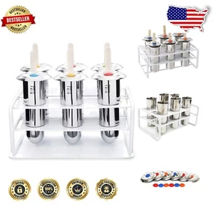 Premium Stainless Steel Popsicle Maker - Set of 6 with Easy-to-Use Features - Picture 1 of 11
