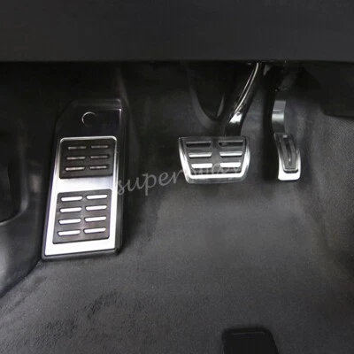 For Audi Q7 Q8 Stainless Steel Footrest Dead Brake Gas Pedal Cover Accessories - Image 1 of 4