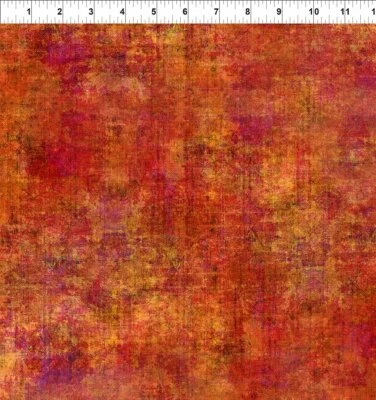 Halcyon Floral Cotton Quilt fabric In The Beginning BTY 12hn 2 Brushed Orange - Image 1 of 4