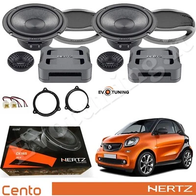 Kit 4 Casse Altoparlanti Hertz CK 165 Serie Cento Anteriori per Smart Fortwo 453 - Immagine 1 di 4