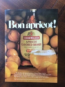 1981 vintage original print ad Hiram Walker Apricot Flavored Brandy - Picture 1 of 1
