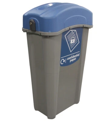 Glasdon Eco Nexus 85 Lockable Confidential Paper Recycling Bin - With Keyed Lock
