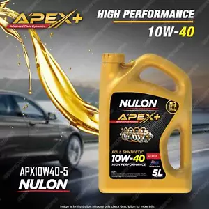 Nulon APEX+ 10W-40 High Performance Engine Oil 5L APX10W40-5 Ref SYN10W40-5 - Picture 1 of 2