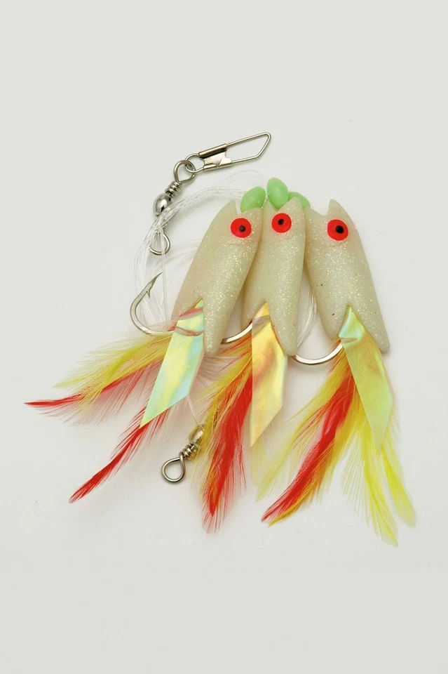 Norwegen Paternoster System Vorfach Dorschmontage 3 Haken Gr. 6/0 1,50m 0,70mm - Bild 1 von 1