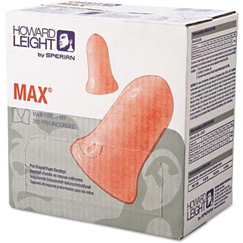 200 Pairs of MAX 1 Howard Leight Ear Plugs (FREE UK P&P)