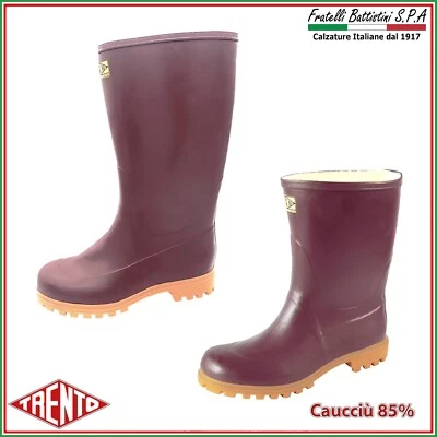 Trento Stivali Uomo Carrarmato da Lavoro Caucciù 85% Fodera Cotone