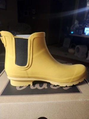 Botas de lluvia Roma para mujer Chelsea Weather Boots - Talla - 10,0 mostaza mate EE. UU. Foto 1 de 4