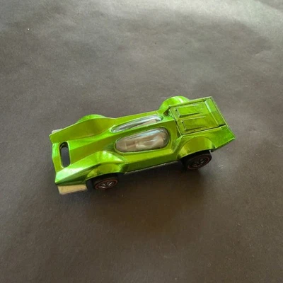 ORIGINALE 1971 MATTEL HOT WHEELS REDLINE VERDE CHIARO BUGEYE AUTO BIANCO INT QUASI NUOVO++ - Immagine 1 di 4