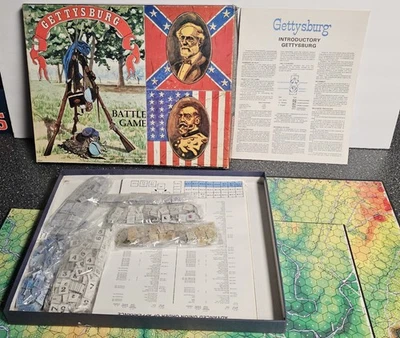 Vintage GETTYSBURG BATTLE GAME AVALON HILL 1977 CIVIL WAR #501 - Image 1 of 4