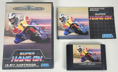 Super Hang-On - Sega Mega Drive - Modul, Handbuch, OVP - PAL - komplett - Bild 1 von 4