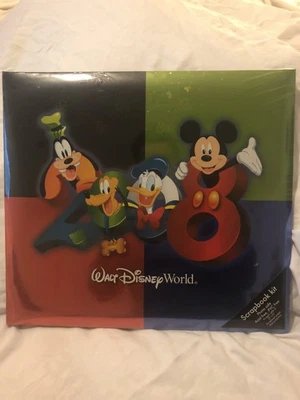 Kit de álbum de recortes Walt Disney World 2008 recuerdo Mickey Donald Goofy 12x12 Foto 1 de 4