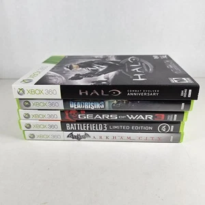 Microsoft Xbox 360 Game LOT OF 5 Tested Deadrising, Gears Of War 3, Battlefield - Picture 1 of 6