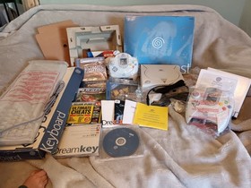 Opened Never Used Dreamcast Console Bundle Including Factory Sealed Discs Games