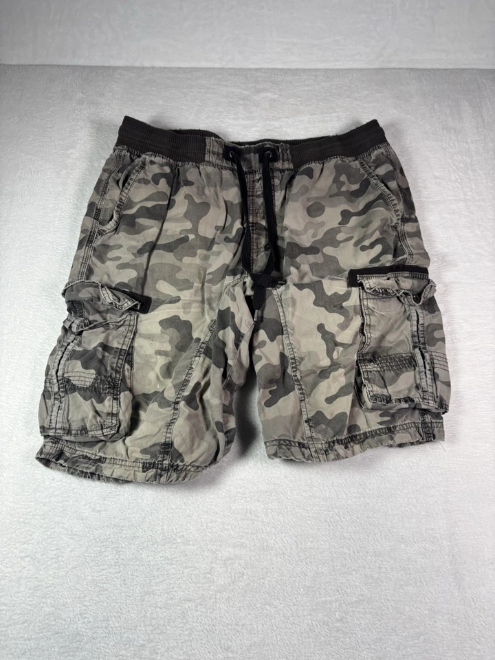 Pantalones Cortos de Carga Southpole Colección Auténtica Para Hombre XL Gris Camuflaje Y2K De Colección Foto 1 de 4