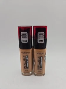 L'Oreal Infallible 24Hr Fresh Wear Foundation 505 Toffee 1oz Ea Lot Of 2 - Picture 1 of 2