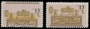 1977, USA  SOUND RECORDING, 13C MULTI, ENGR COLORS SHIFT TO BOTTOM NH, SC. #1705 - Picture 1 of 2