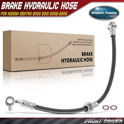 Front Left Side LH Brake Hydraulic Hose for Nissan Sentra 2000 2001 2002-2006 - Image 1 of 4