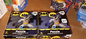 2- Batman DC Puzzle, 48 pieces, 10.3 x 9.1” New in box DC Comics Ages 6+ - Picture 1 of 3