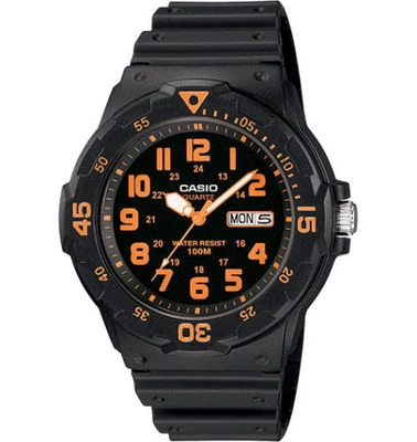 Casio MRW200H-4BV, Analog Watch, Black Resin Band, Day/Date, 100 Meter WR - Image 1 of 2
