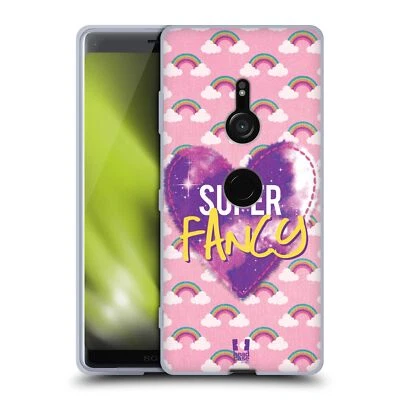 HEAD CASE DESIGNS HEART PATCHES SOFT GEL CASE FOR SONY PHONES 1 - Image 1 of 4
