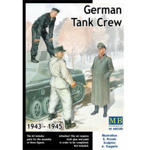 1/35 Figures: German Tank Crew 43-45  3 Figures [Germany] #3508  : MASTERBOX - Picture 1 of 1
