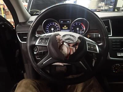 13 14 15 16 MERCEDES GL450: Black Leather Steering Wheel - Image 1 of 2