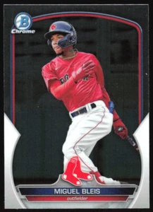 2023 Bowman Chrome Miguel Bleis #BCP-106 Prospect Boston Red Sox - Picture 1 of 2