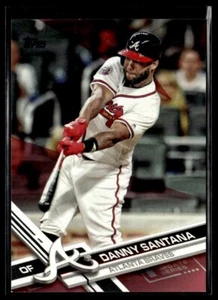 2017 Topps Update US31 Danny Santana Atlanta Braves Mother's Day Pink 19/50 - Picture 1 of 2