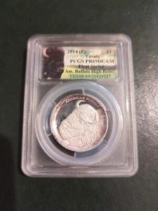 2014 High Relief Tuvalu American Buffalo - Picture 1 of 2