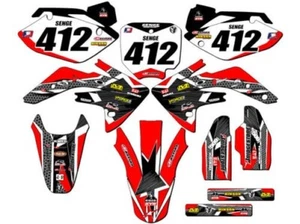 2007-2023 CRF 150 R PODIUM Red Senge Graphics Kit Compatible with Honda - Picture 1 of 10