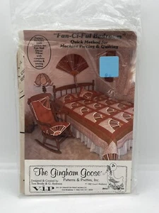Vintage Gingham Goose Quilt Pattern "Fan-Ci-Ful Bedroom” New Never Open *Rare* - Picture 1 of 2