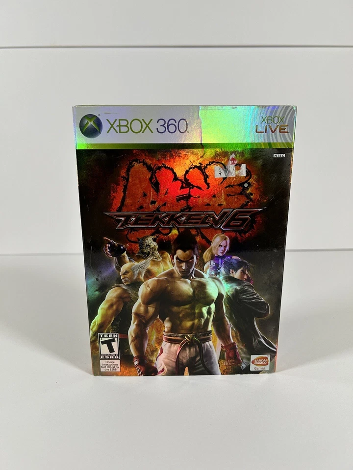 TEKKEN 6 BLACK LABEL XBOX 360 W/ LIMITED EDITION SLIPCOVER BRAND NEW VIDEO GAME - Image 1 of 4