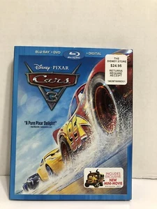 Cars 3 (Blu-ray +DVD +Digital, 2017) Brand New With Slipcover - Picture 1 of 9