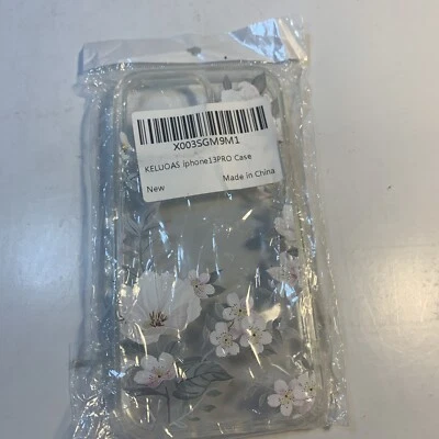 NUEVA Funda iPhone Para 13 ProMax Transparente Con Flores Foto 1 de 4