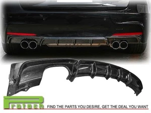 BMW 2012+ F30 M Sport Performance Sedan Wagon Carbon Fiber Bumper Diffuser Quad - Picture 1 of 3