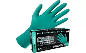 Guante de examen SAS Safety Chem Defender Chlorprene 50/Caja 12" extra largo envío gratuito - Imagen 1 de 2