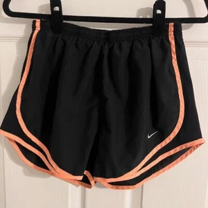 Nike Laufshorts Dri-FIT Sport Gym schwarz orange Besatz Damen M - Bild 1 von 5