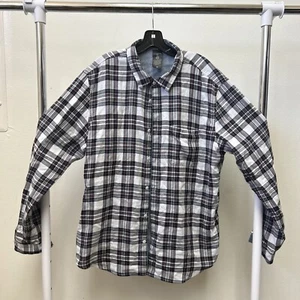 John Varvatos kariertes langärmeliges Herrenhemd mit Knopfleiste - Gr. XL - Bild 1 von 6