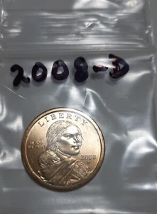 2008-D Sacagawea Dollar - Picture 1 of 2